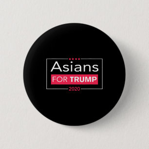 Asiaten Voor Trump Republikeinse Patriottische Ame Ronde Button 5,7 Cm