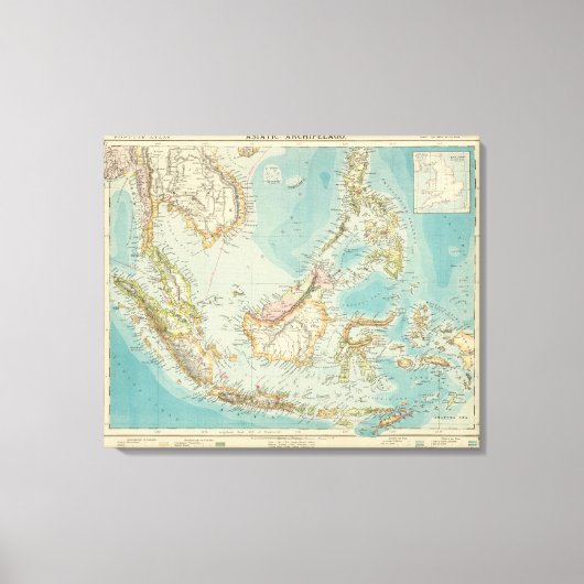 Asiatic Archipelago II Canvas Afdruk (Voorkant)
