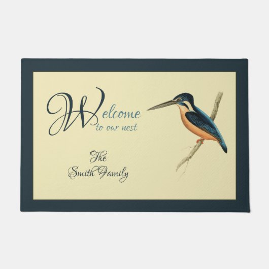 Asiatic Kingfisher Deurmat (Voorkant)
