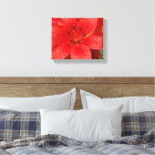 Asiatic Lily Canvas Afdruk (Insitu (Slaapkamer))