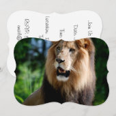 Asiatic Lion of Iran Kaart (Voorkant / Achterkant)