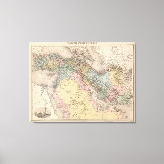 Asiatic Turkey and Persia Canvas Afdruk (Voorkant)