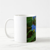 Asiatisch Dayflower Blue WIldflower Apparel & Gift Koffiemok (Links)