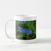 Asiatisch Dayflower Blue WIldflower Apparel & Gift Koffiemok (Links)