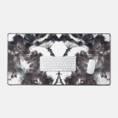 Asiatische Kunst mit Lotusblätter Motiv Bureaumat (Keyboard & Muis)