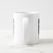 Asiatische Kunst mit Lotusblätter Motiv Grote Koffiekop (Achterkant)