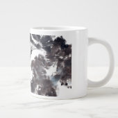 Asiatische Kunst mit Lotusblätter Motiv Grote Koffiekop (Rechts)