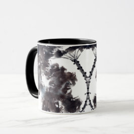 Asiatische Kunst mit Lotusblätter Motiv Mok