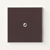 Asiatische Kunst mit Lotusblätter Motiv Notitieboek (Achterkant)