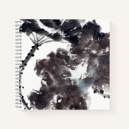 Asiatische Kunst mit Lotusblätter Motiv Notitieboek