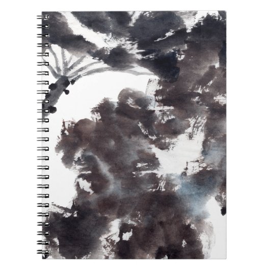 Asiatische Kunst mit Lotusblätter Motiv Notitieboek (Voorkant)