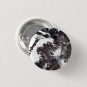 Asiatische Kunst mit Lotusblätter Motiv Ronde Button 3,2 Cm (Voorkant /achterkant)