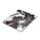 Asiatische Kunst mit Lotusblätter Motiv Tegeltje (Zijkant)