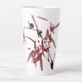 Asiatische Kunst mit Schnecke und Rotem Bambus Latte Mok