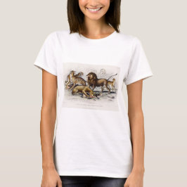Asiatische lion, leeuwin, bengachtige tijger, luip t-shirt
