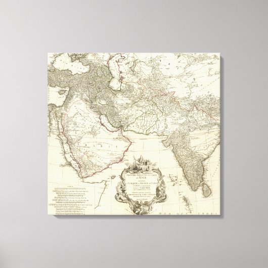 Asie 1 canvas afdruk (Voorkant)