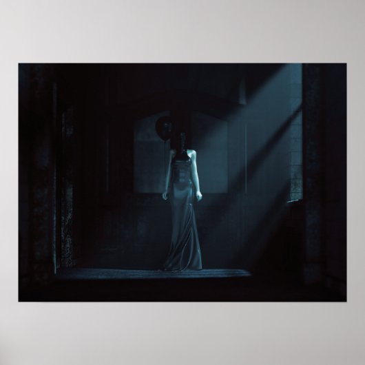 Asiel Demon Vrouw - Abstracte Kunst - Poster (Voorkant)