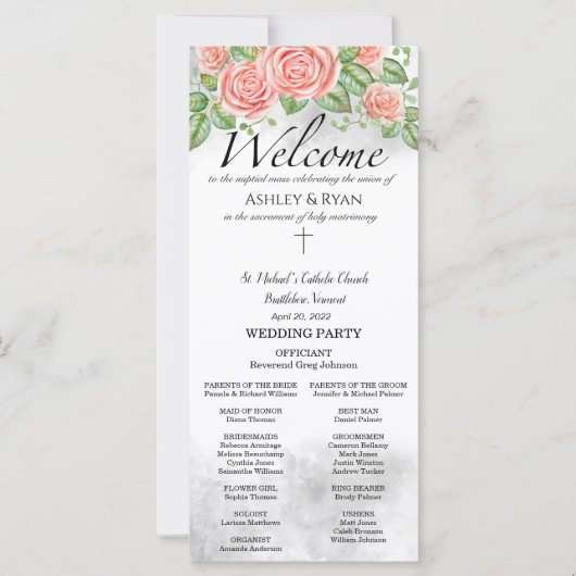 Asiel Katholiek Huwelijksprogramma met Mis (Voorkant)