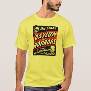 Asiel van de  monsters van de Halloween Retro T-shirt