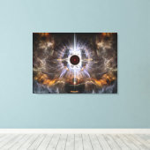 Asiel van lichte fractale kunstsamenstelling canvas afdruk (Insitu (Houten vloer))
