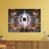 Asiel van lichte fractale kunstsamenstelling canvas afdruk (Insitu (Woonkamer))