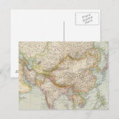 Asien - Kaart van Azië (Voorkant / Achterkant)