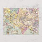 Asien u Europa - Atlas Map of Asia and Europe Briefkaart (Voorkant)