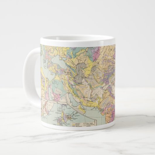 Asien u Europa - Atlas Map of Asia and Europe Grote Koffiekop (Links)