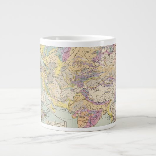 Asien u Europa - Atlas Map of Asia and Europe Grote Koffiekop (Voorkant)