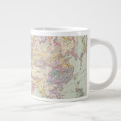 Asien u Europa - Atlas Map of Asia and Europe Grote Koffiekop (Rechts)