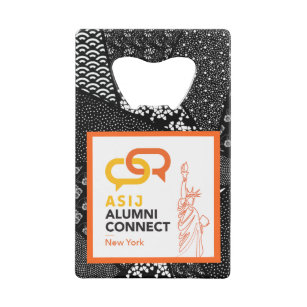 ASIJ Alumni Connect NYC Bottle Opener Creditkaart Flessenopener