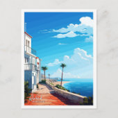 Asilah Marokko Art Travel  illustratie Briefkaart (Voorkant)