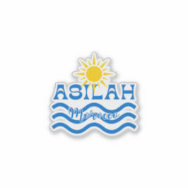 ASILAH Marokko-Zonnegolven Sticker