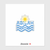 ASILAH Marokko-Zonnegolven Sticker (Vel)