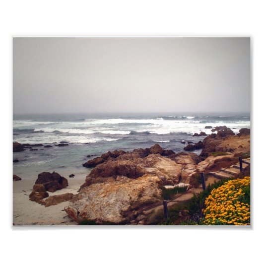 Asilomar Beach, Pacific Grove, CA, VS Foto Afdruk (Voorkant)