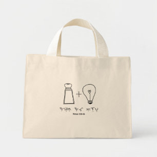 Asin bij Ilaw Baybayin Christelijke Typografie Mini Tote Bag