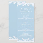 Asindroom Cinderella Bruiloftsmenu Menu (Voorkant / Achterkant)