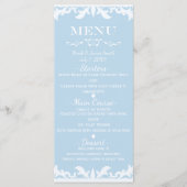 Asindroom Cinderella Bruiloftsmenu Menu (Voorkant)