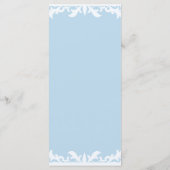 Asindroommenu voor de bruiloft van Assepoester Menu (Achterkant)