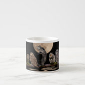 Asio danst met de uil espresso kop (Voorkant)