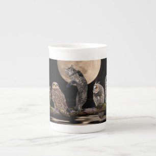 Asio danst met de uil porselein kop