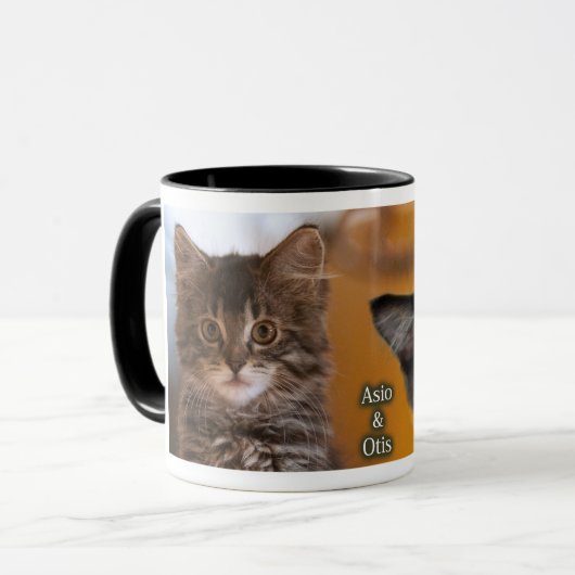 Asio- en Otis-Katten Mok (Voorkant links)