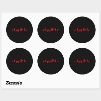 Asjoera Ronde Sticker