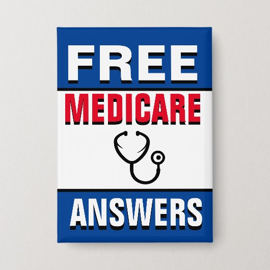 Ask Me About Medicare Button (Voorkant)
