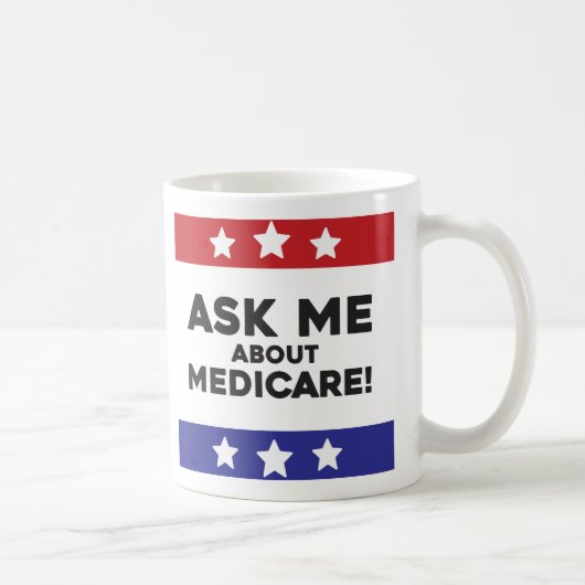 Ask Me About Medicare Mug Koffiemok (Rechts)