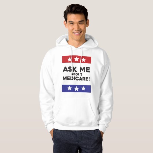 Ask Me About Medicare – Pullover Hoodie (Voorkant volledig)