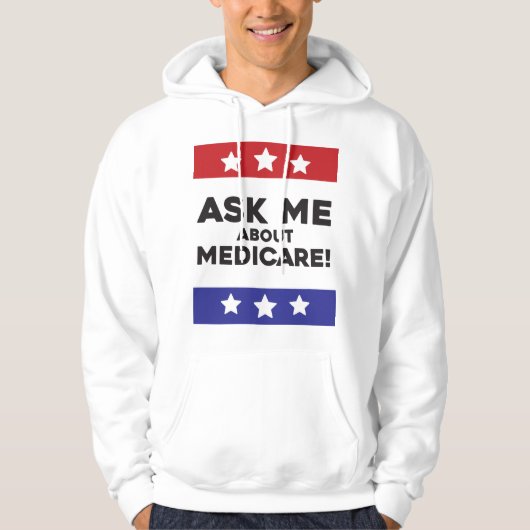 Ask Me About Medicare – Pullover Hoodie (Voorkant)