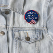 Ask Me About Medicare  Ronde Button 5,7 Cm (In situ)