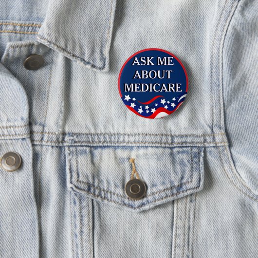 Ask Me About Medicare  Ronde Button 5,7 Cm (In situ)