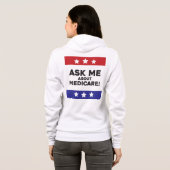 Ask Me About Medicare Zip-Up Jacket Hoodie (Achterkant volledig)